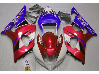 2003-2004 Gloss Candy Red and Blue Suzuki GSXR 1000 Motorcycle Fairing UK