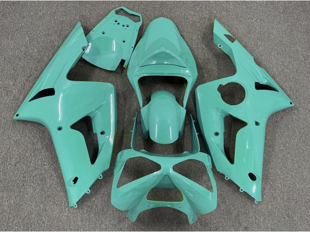 2003-2004 Gloss Cyan Plain Kawasaki ZX6R Motorcycle Fairing UK