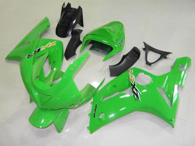 2003-2004 Green Black Cheq Kawasaki ZX6R Motorcycle Fairing UK