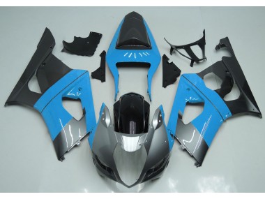 2003-2004 Light Blue Silver and Black Suzuki GSXR 1000 Motorcycle Fairing UK