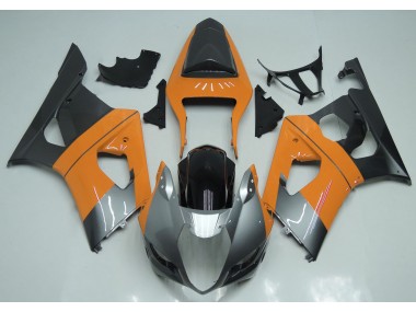 2003-2004 Light Orange Silver and Black Suzuki GSXR 1000 Motorcycle Fairing UK