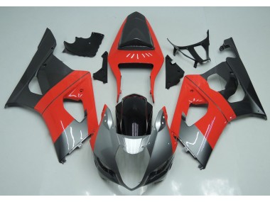 2003-2004 Red Silver and Black Suzuki GSXR 1000 Motorcycle Fairing UK