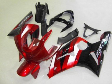 2003-2004 Red and Black Kawasaki ZX6R Motorcycle Fairing UK