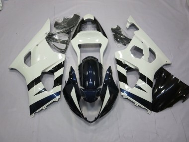 2003-2004 White and Black Suzuki GSXR 1000 Motorcycle Fairing UK