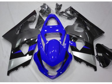 2004-2005 Blue and Silver Suzuki GSXR 600-750 Motorcycle Fairing UK