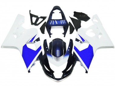 2004-2005 Bright White and Blue Suzuki GSXR 600-750 Motorcycle Fairing UK