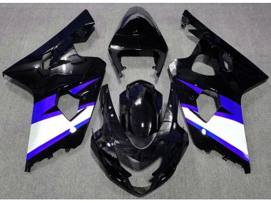 2004-2005 Gloss Black & Blue Suzuki GSXR 600-750 Motorcycle Fairing UK