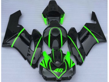 2004-2005 Gloss Black & High Viz Green Honda CBR1000RR Motorcycle Fairing UK