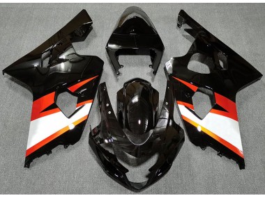 2004-2005 Gloss Black & Orange Suzuki GSXR 600-750 Motorcycle Fairing UK