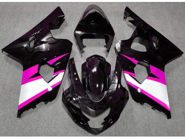 2004-2005 Gloss Black & Pink Suzuki GSXR 600-750 Motorcycle Fairing UK