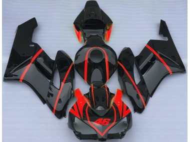 2004-2005 Gloss Black & Red Honda CBR1000RR Motorcycle Fairing UK