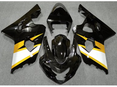 2004-2005 Gloss Black & Yellow Suzuki GSXR 600-750 Motorcycle Fairing UK