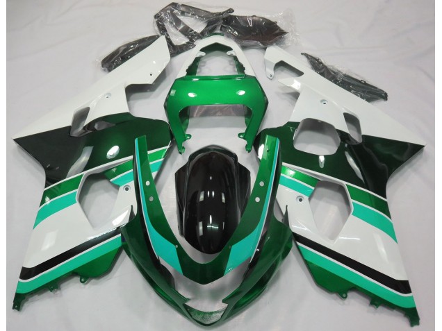 2004-2005 Gloss Green & Green Suzuki GSXR 600-750 Motorcycle Fairing UK