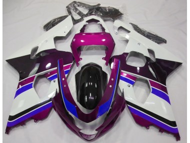 2004-2005 Gloss Pink and Blue Suzuki GSXR 600-750 Motorcycle Fairing UK