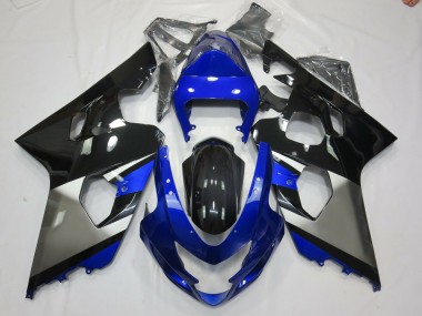 2004-2005 Grey Blue and Black Suzuki GSXR 600-750 Motorcycle Fairing UK