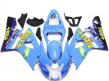 2004-2005 Light Blue Rizla Style Suzuki GSXR 600-750 Motorcycle Fairing UK