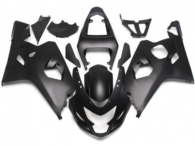 2004-2005 Matte Black Style w Red Decals Suzuki GSXR 600-750 Motorcycle Fairing UK