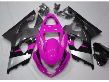 2004-2005 Pink and Silver Suzuki GSXR 600-750 Motorcycle Fairing UK