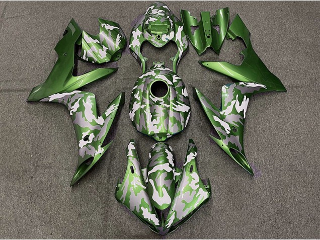 2004-2006 Dark Green Camo Yamaha R1 Motorcycle Fairing UK