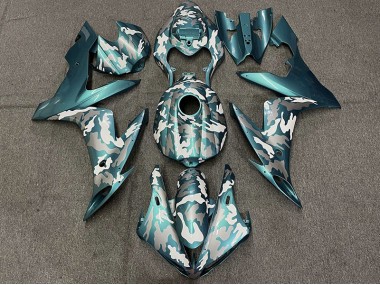 2004-2006 Dark Teal Camo Yamaha R1 Motorcycle Fairing UK