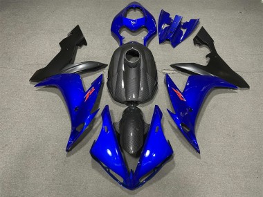 2004-2006 Gloss Blue and Carbon Style Yamaha R1 Motorcycle Fairing UK