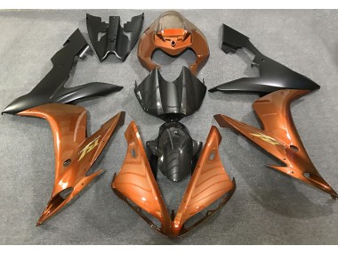 2004-2006 Gloss Orange and Carbon Style Yamaha R1 Motorcycle Fairing UK