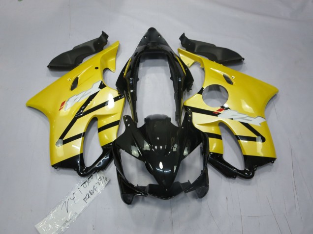 2004-2007 Pearl Yellow Gloss Black Honda CBR600 F4i Motorcycle Fairing UK