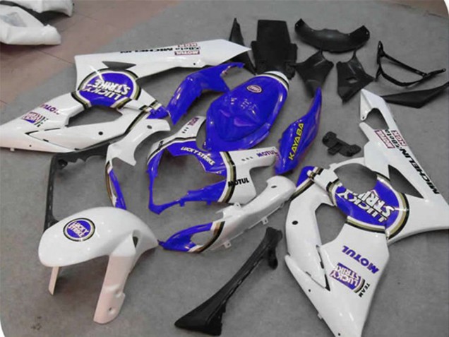 2005-2006 Blue Lucky Strike Suzuki GSXR 1000 Motorcycle Fairing UK