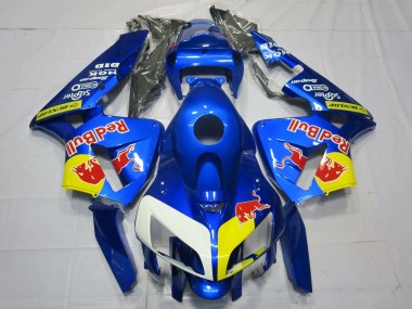 2005-2006 Blue Red Bull Style Honda CBR600RR Motorcycle Fairing UK