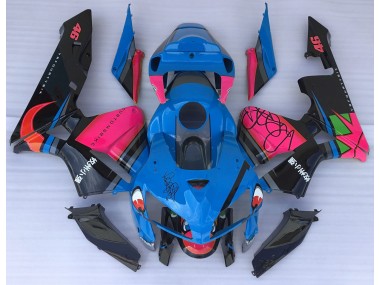 2005-2006 Blue Shark & Pink Honda CBR600RR Motorcycle Fairing UK