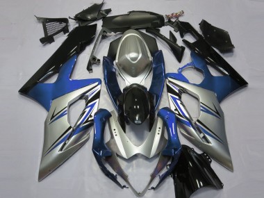 2005-2006 Blue Silver and Black Suzuki GSXR 1000 Motorcycle Fairing UK