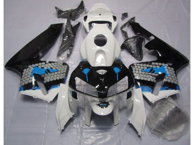 2005-2006 Blue Splatter Honda CBR600RR Motorcycle Fairing UK