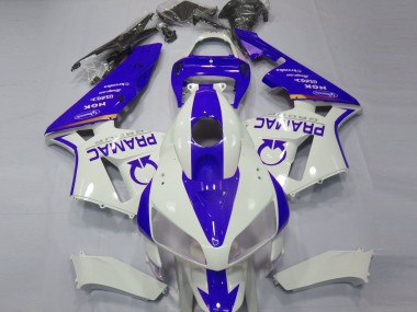 2005-2006 Blue and White Custom Honda CBR600RR Motorcycle Fairing UK