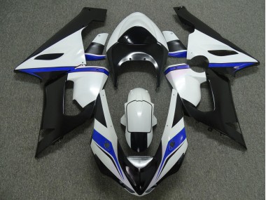 2005-2006 Blue white and Black Kawasaki ZX6R Motorcycle Fairing UK