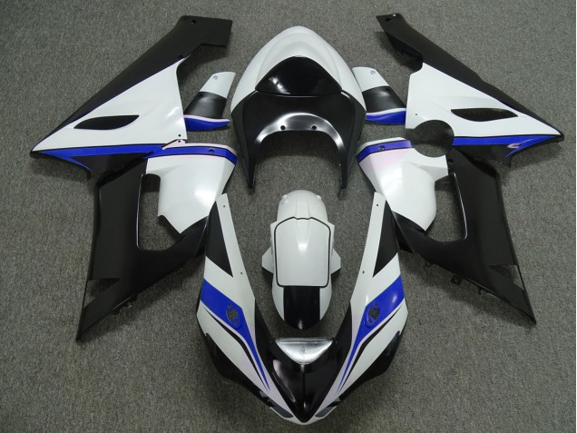 2005-2006 Blue white and Black Kawasaki ZX6R Motorcycle Fairing UK