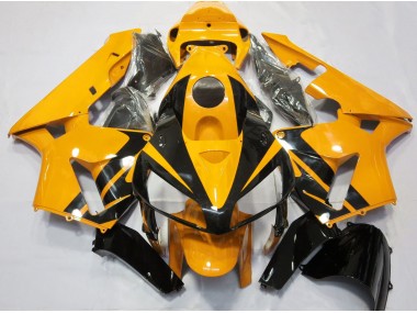 2005-2006 Bright Orange & Gloss Black Design Honda CBR600RR Motorcycle Fairing UK