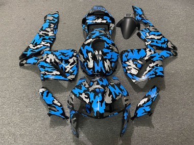 2005-2006 Camo & BLUE Honda CBR600RR Motorcycle Fairing UK