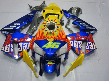 2005-2006 Custom Blue Rossi Honda CBR600RR Motorcycle Fairing UK