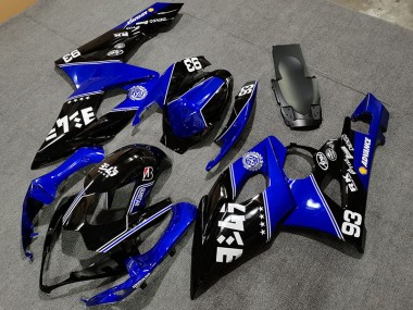 2005-2006 Gloss Blue and Black Custom Suzuki GSXR 1000 Motorcycle Fairing UK