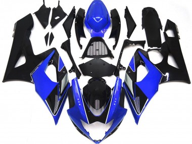 2005-2006 Gloss Blue and Black with red Suzuki GSXR 1000 Motorcycle Fairing UK