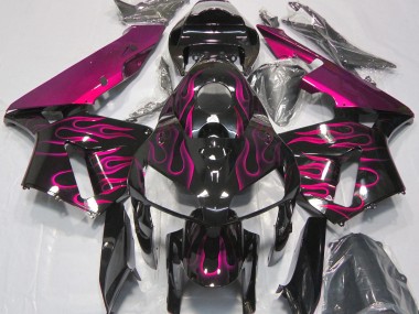 2005-2006 Gloss Pink Flame Honda CBR600RR Motorcycle Fairing UK