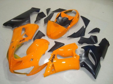 2005-2006 Orange Black Kawasaki ZX6R Motorcycle Fairing UK