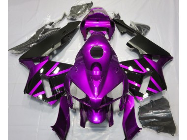 2005-2006 Purple & Gloss Black Design Honda CBR600RR Motorcycle Fairing UK