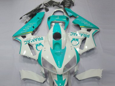 2005-2006 Teal Custom Honda CBR600RR Motorcycle Fairing UK