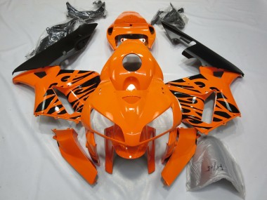 2005-2006 Tribal Orange Honda CBR600RR Motorcycle Fairing UK