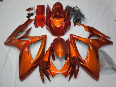 2006-2007 Burnt Orange Suzuki GSXR 600-750 Motorcycle Fairing UK