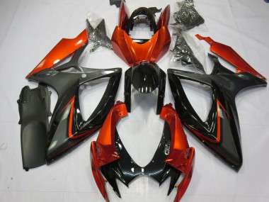 2006-2007 Burnt Orange and Grey Suzuki GSXR 600-750 Motorcycle Fairing UK