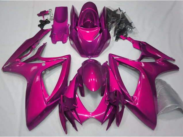 2006-2007 Gloss Pink Plain Suzuki GSXR 600-750 Motorcycle Fairing UK