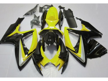 2006-2007 Gloss Yellow Debadged Suzuki GSXR 600-750 Motorcycle Fairing UK