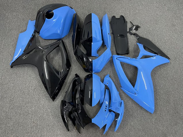 2006-2007 Half Blue and Black Suzuki GSXR 600-750 Motorcycle Fairing UK